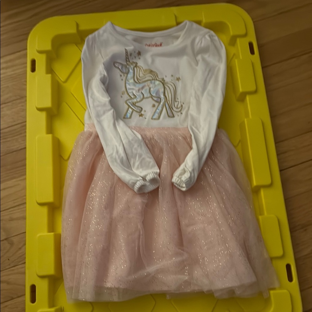 Unicorn Dress with Pink Tulle Skirt